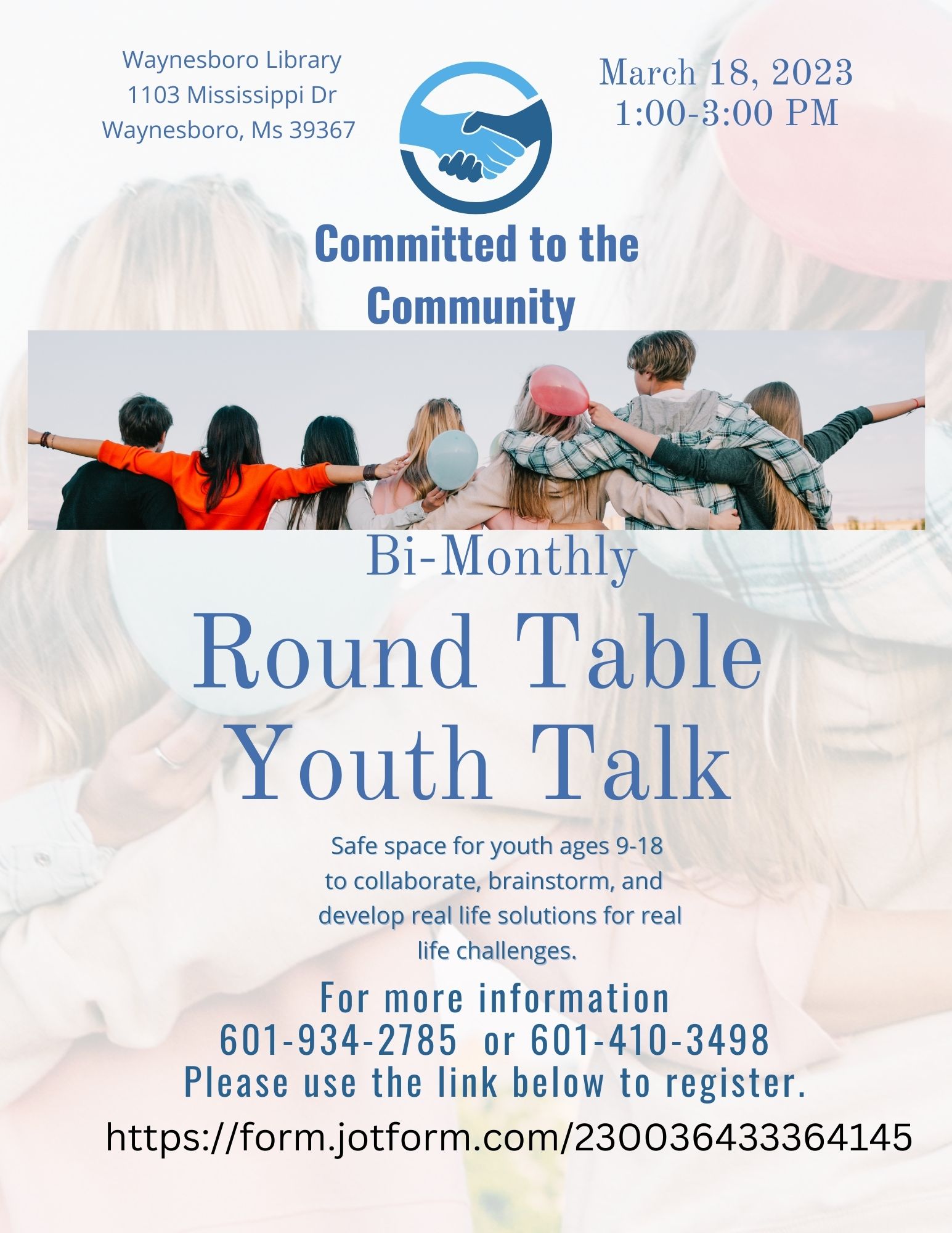 Bi-Monthly Round Table Youth Talk