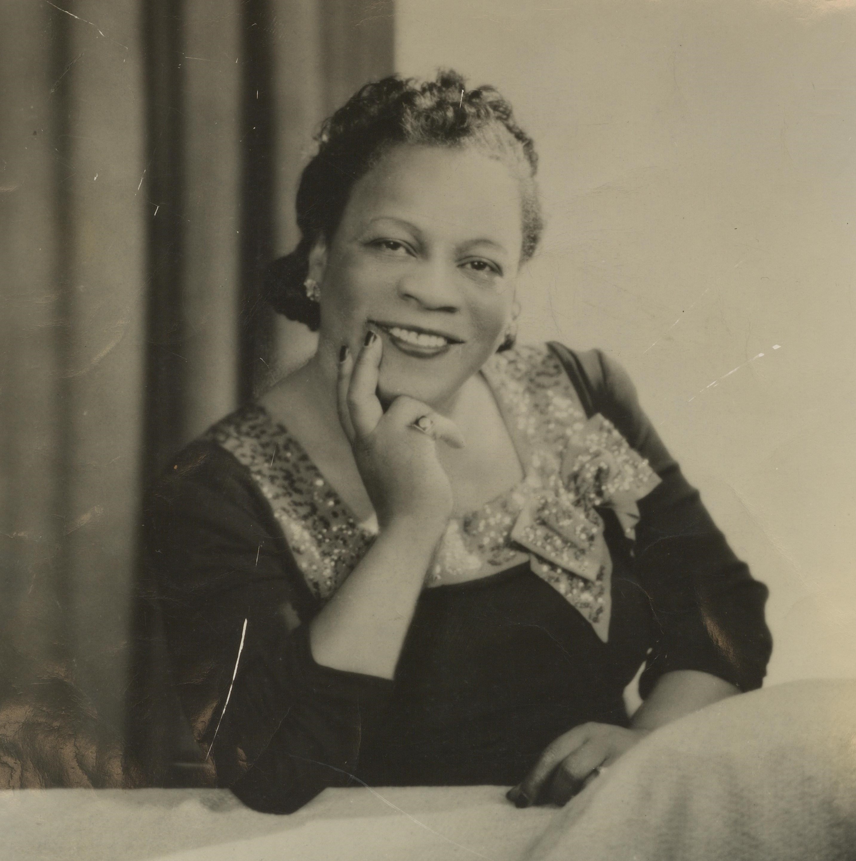 Portrait of Mary Cardwell Dawson in the 1940s.